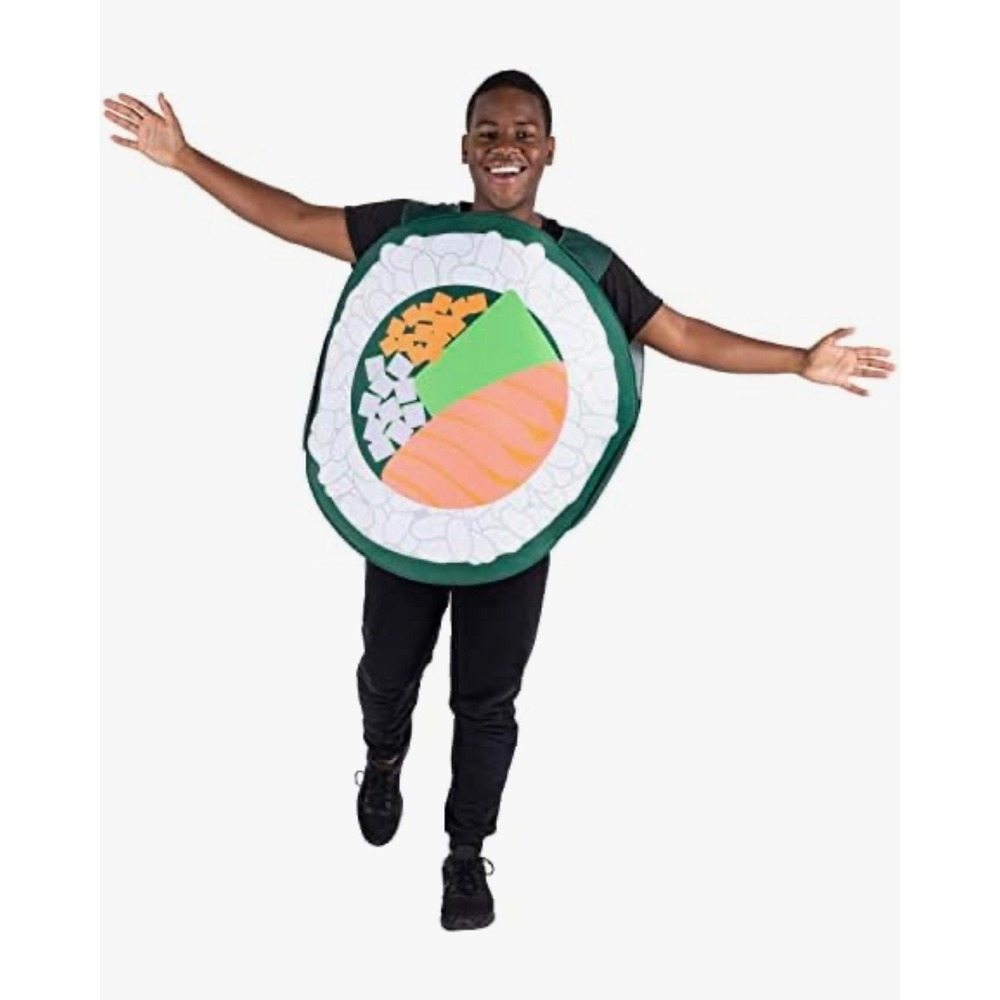 Hauntlook Salmon Roll Sushi Costume Adult One Size Food Halloween Tunic MCOS-151